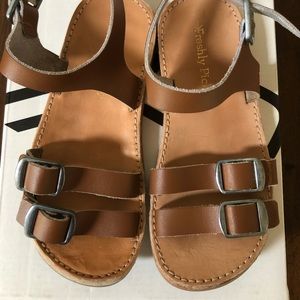 Freshly picked rockaway sandal in cognac, size 9